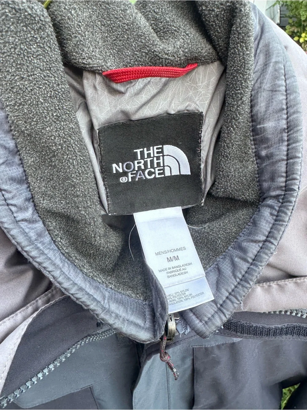 North Face Two-Tone Black and Gray HyVent Raincoat Shell and Puffer Liner